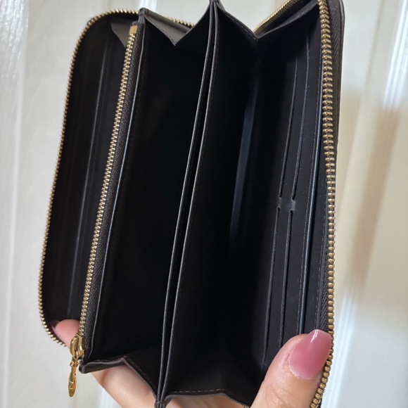 Louis Vuitton Vernis Zippy Wallet Terre d’ombre (Espresso) Authentic Long Wallet - Picture 11 of 16